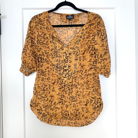 Leopard Print Blouse - Picture 1 of 4